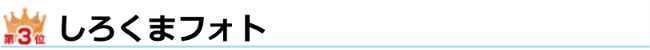 しろくまフォト